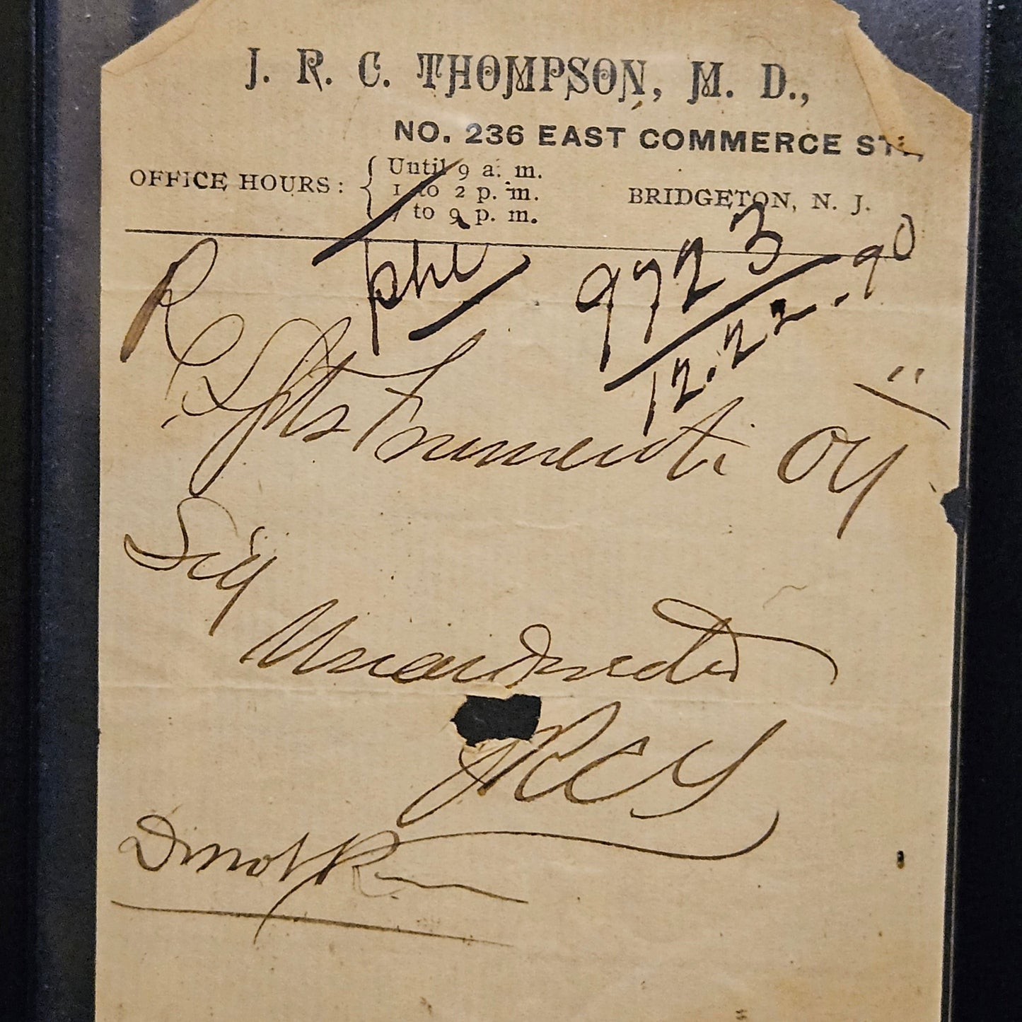 1890s Antique Whiskey Rxs