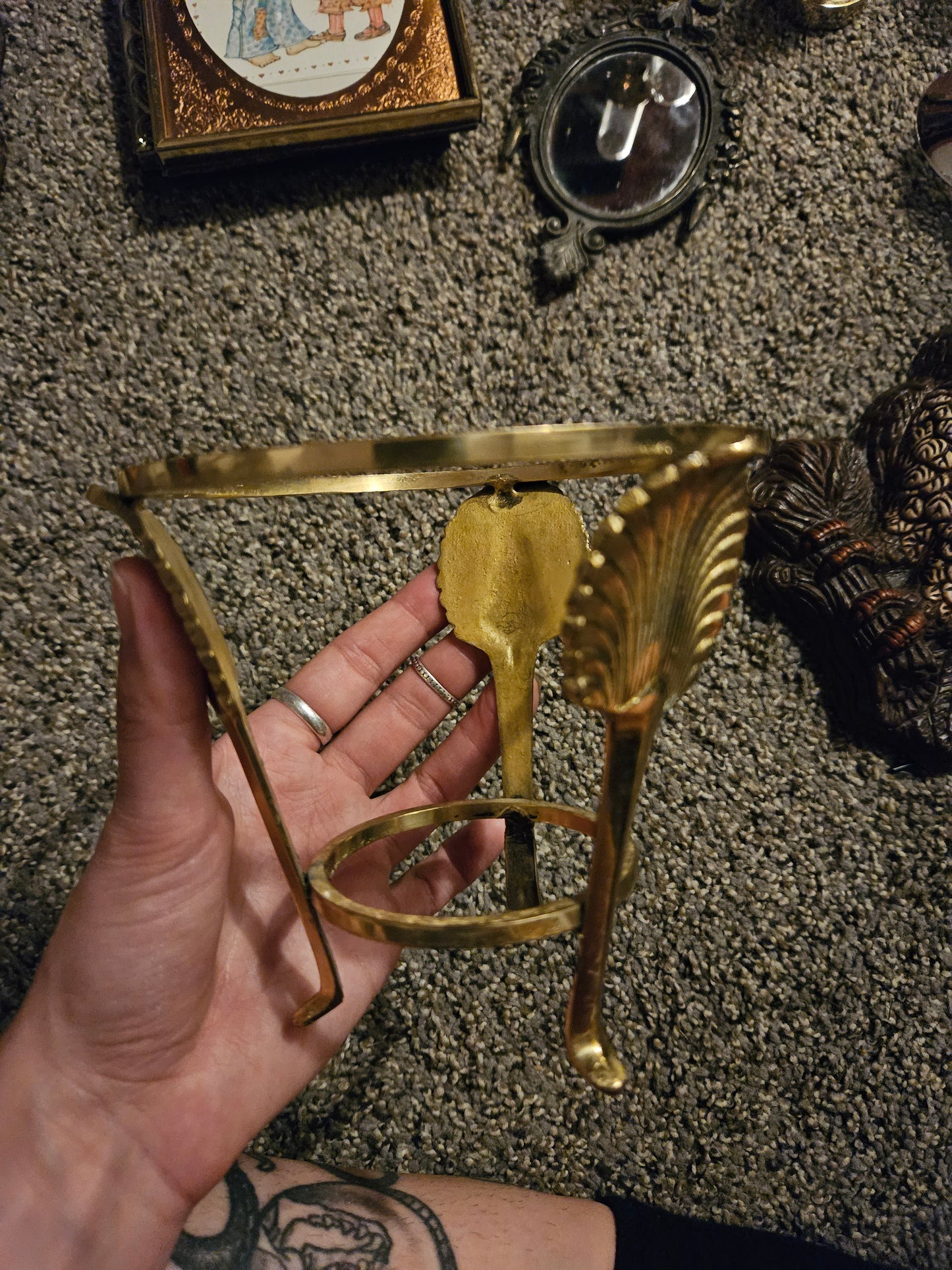 Brass globe base