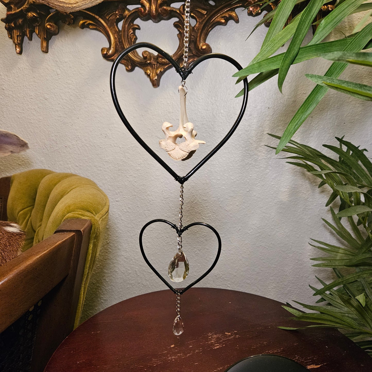 Double heart Vertebrae Suncatcher