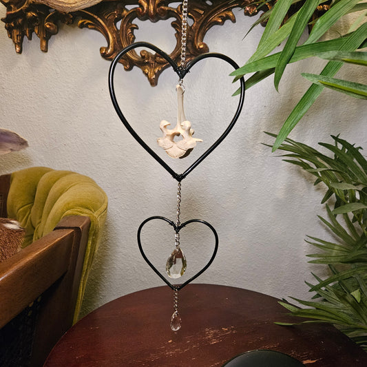 Double heart Vertebrae Suncatcher