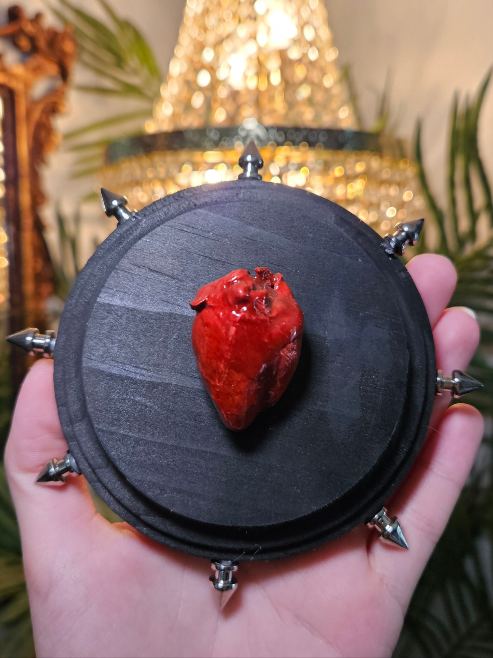 Spikey raccoon heart