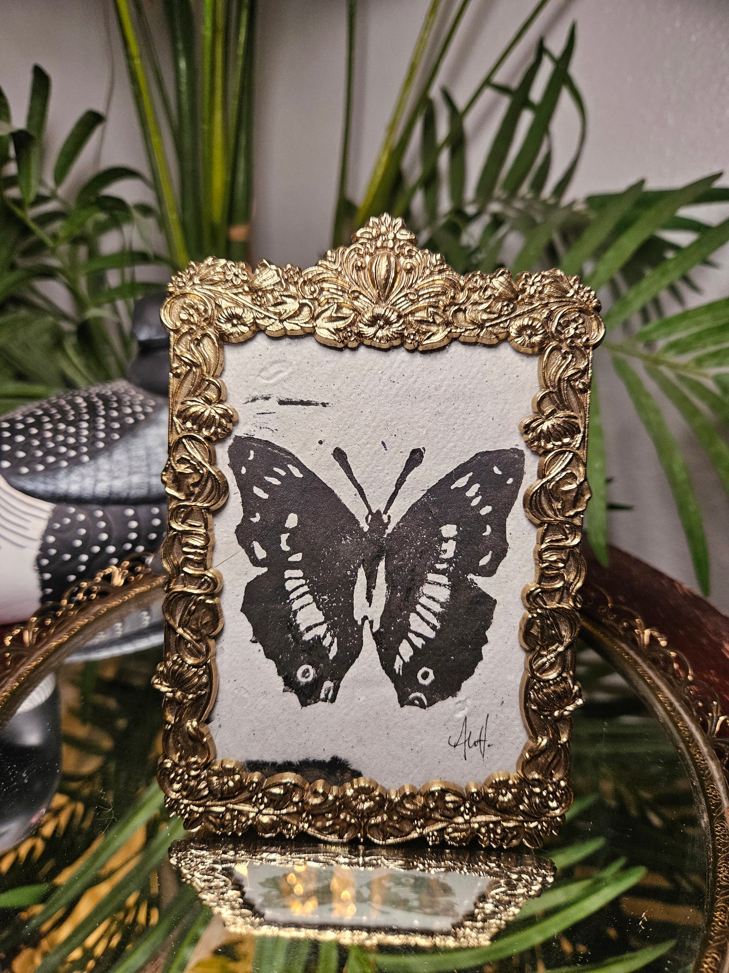 Butterfly Linocut