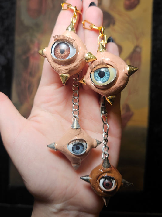 Spikey Sleepy Doll Keychain