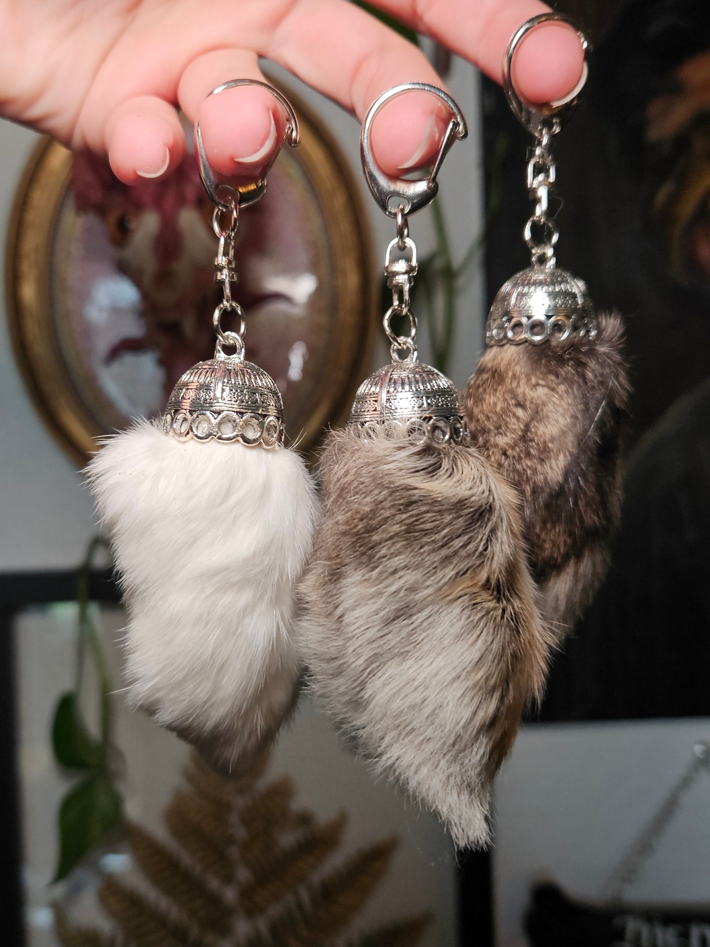 Rabbit Foot Keychain