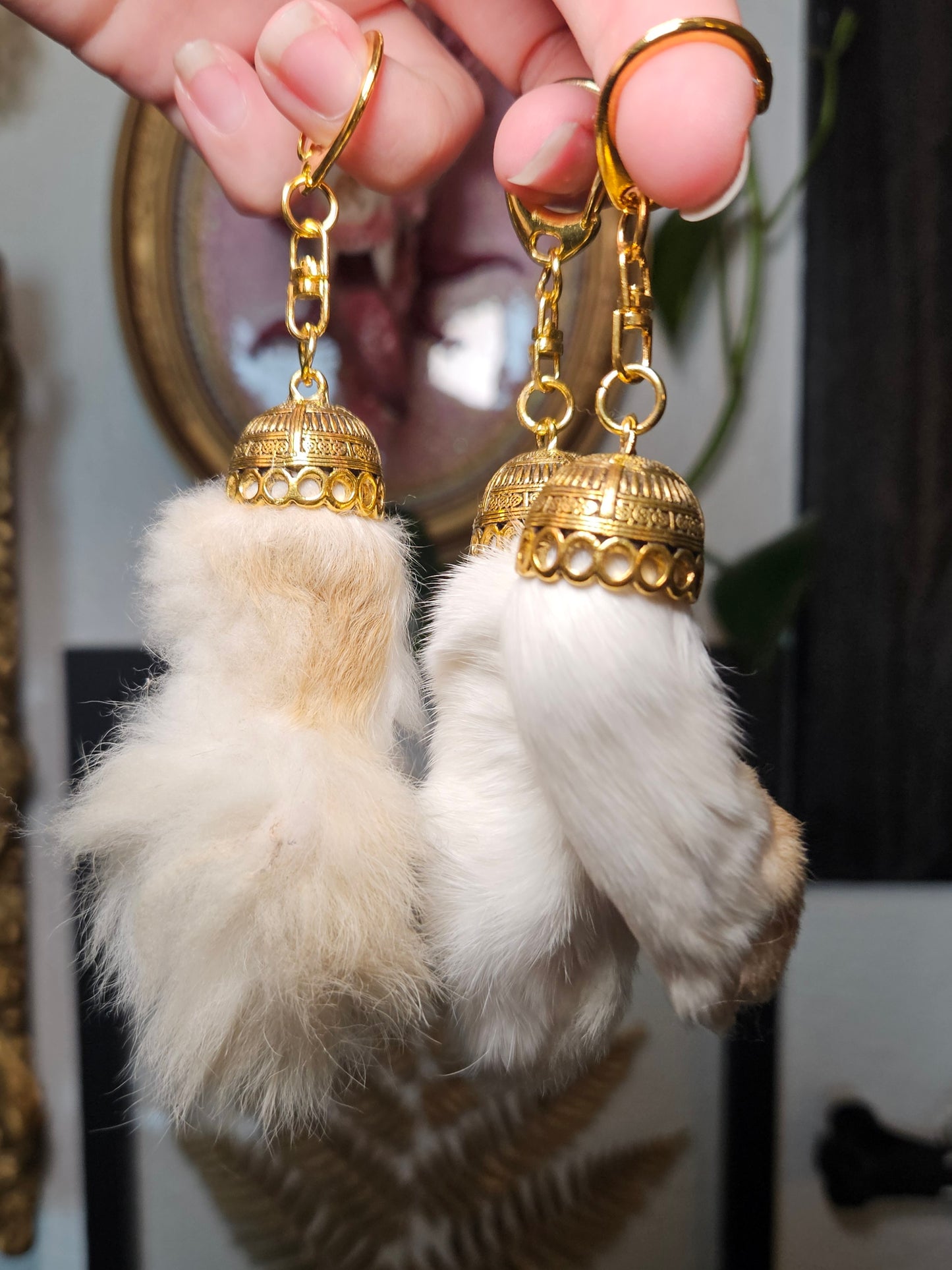 Rabbit Foot Keychain