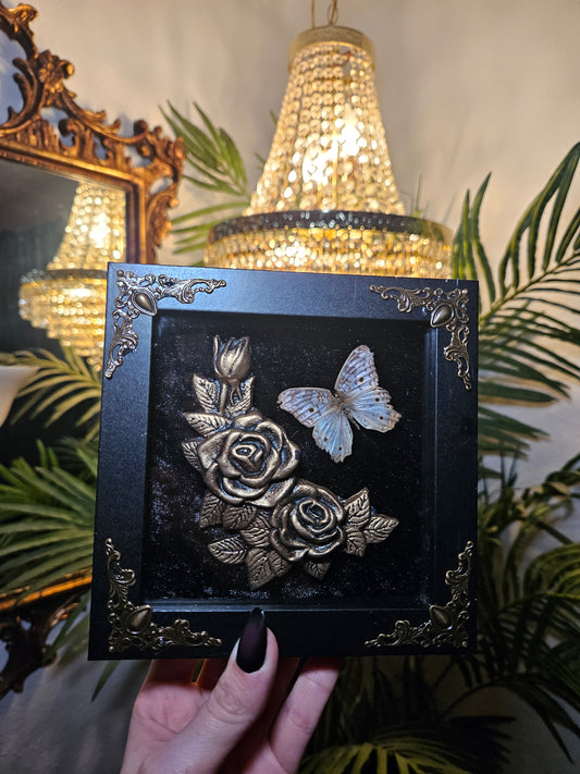 White Peacock Mourning Rose