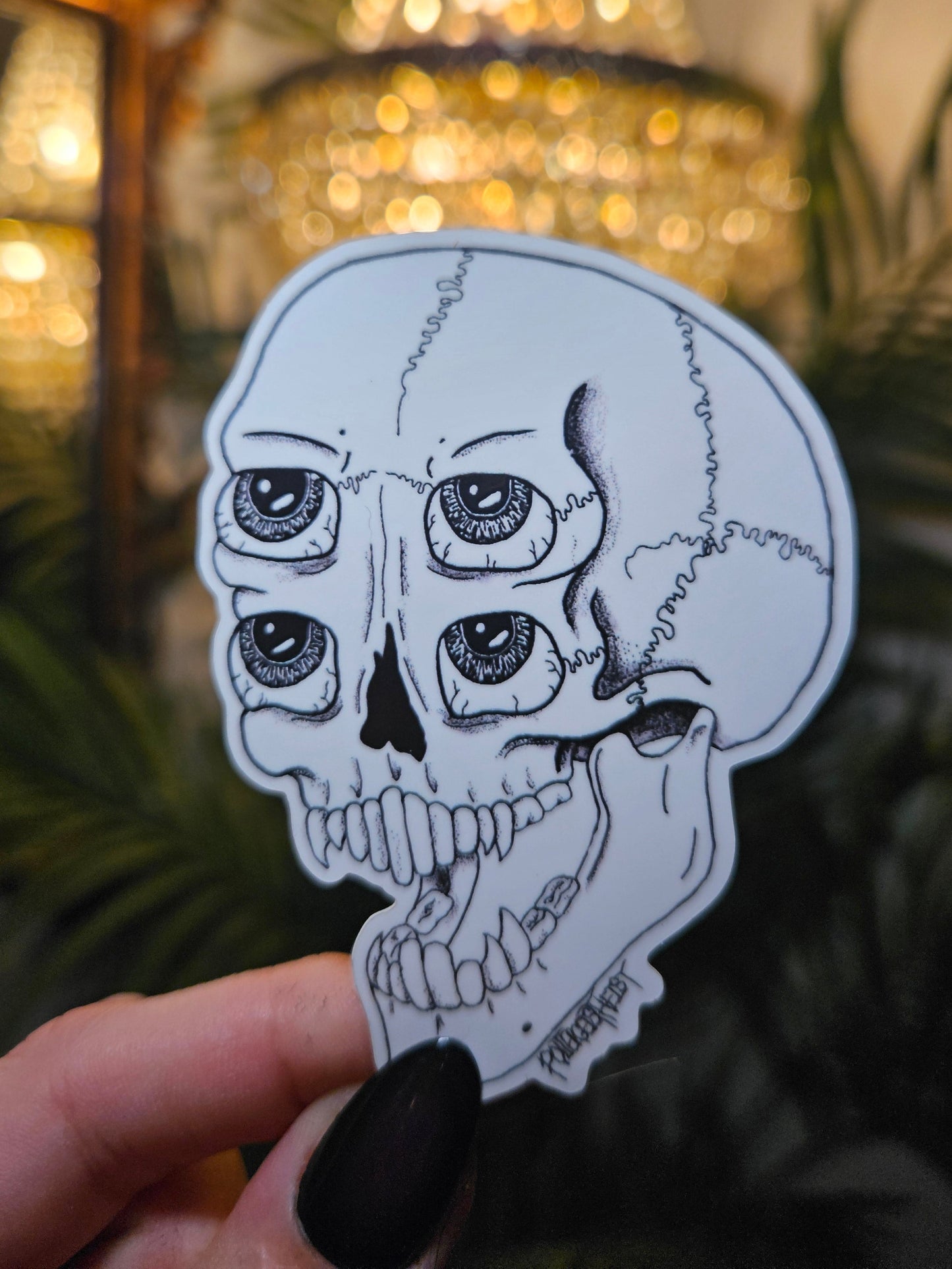 Double Vision 3" Sticker